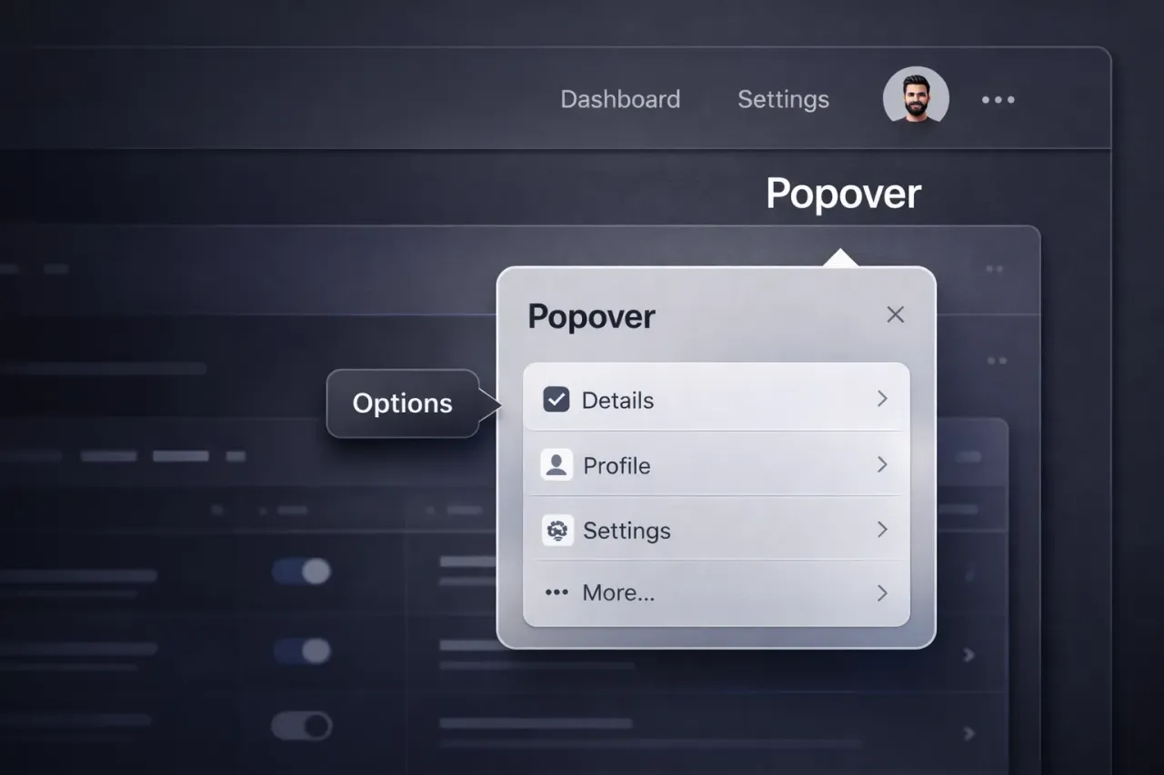 HTML Popover API 完整教學示意圖