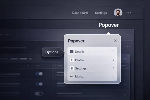 HTML Popover API 完整教學示意圖